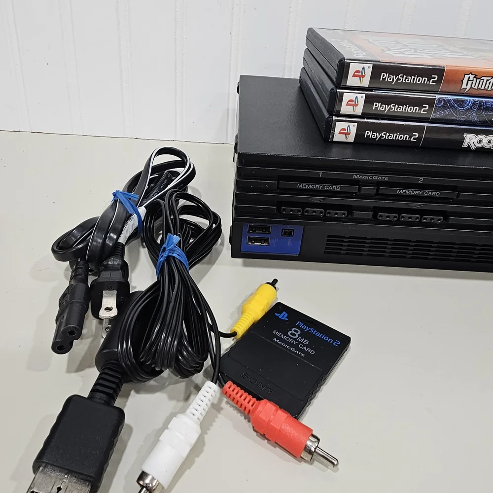 Sony PlayStation 2 Black Console Bundle